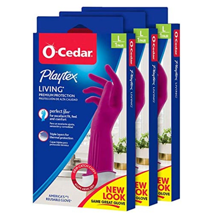 Rubber Glove Cleaning - Playtex Living Reuseable Rubber Cleaning Gloves,