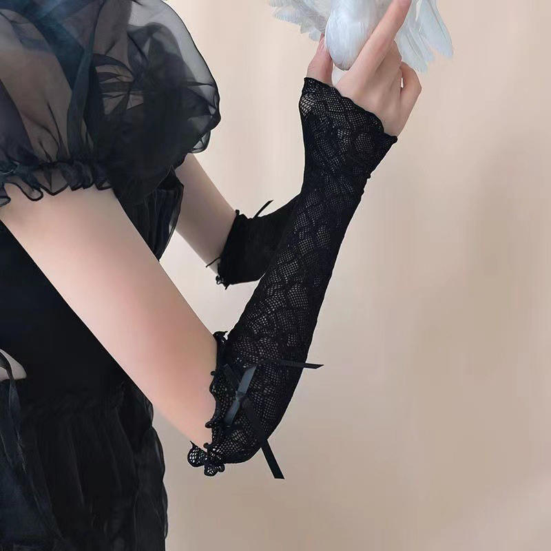 Summer Long Lace Ruffle Mesh F - Fingerless Glove Knit incelemesi ve fiyatı