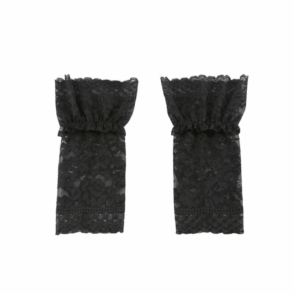 Lace Ruffles Pleated Detachabl - Fingerless Glove Knit incelemesi ve fiyatı