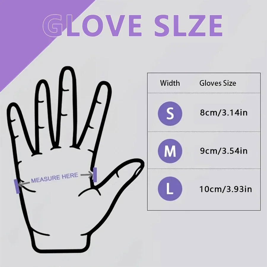 10/20/50/100PCS Purple Disposa - Nitrile Mechanic Glove incelemesi ve fiyatı
