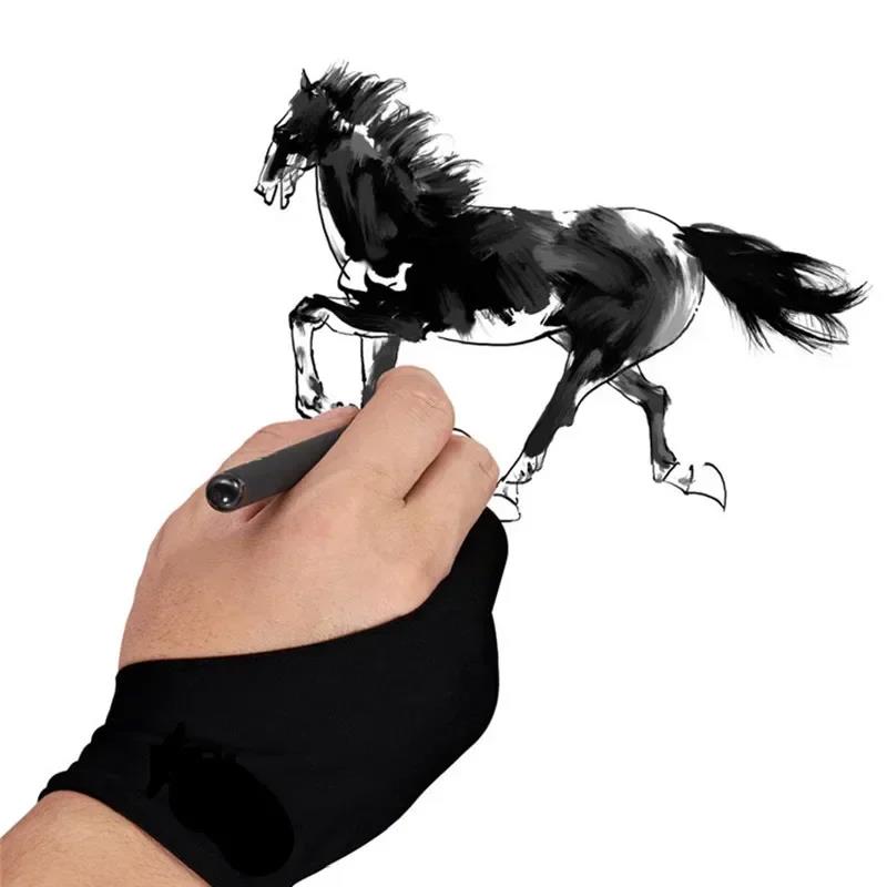 S/M/L Two-Finger Drawing Glove - Touchscreen Glove Capacitive incelemesi ve fiyatı