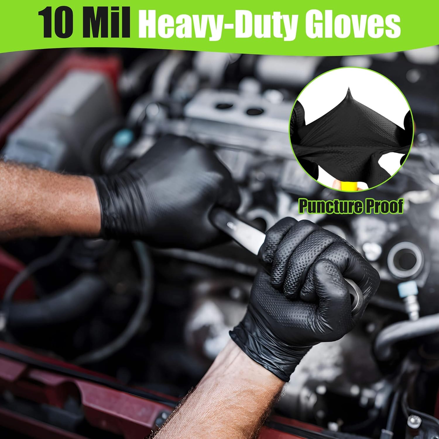 10 Mil Nitrile Gloves Large -  - Latex Disposable Glove incelemesi ve fiyatı