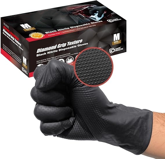 Black Nitrile Gloves Disposabl - Nitrile Mechanic Glove incelemesi ve fiyatı