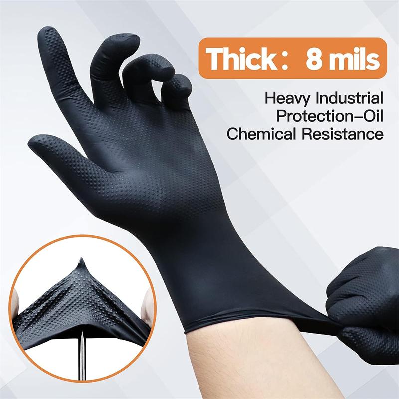 Black Nitrile Gloves Disposabl - Nitrile Mechanic Glove incelemesi ve fiyatı