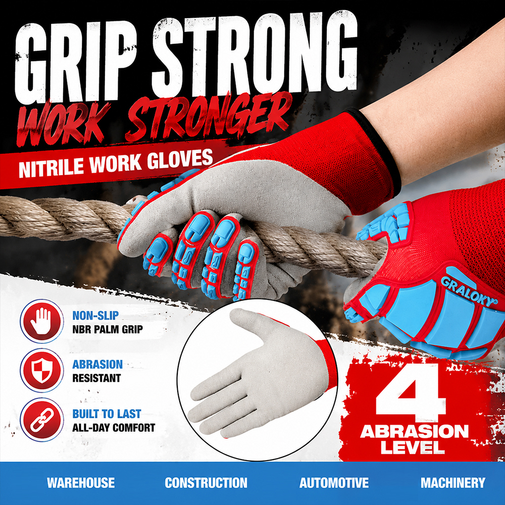 Anti-Impact Anti-Slip Nitrile  - Work Glove Impact incelemesi ve fiyatı