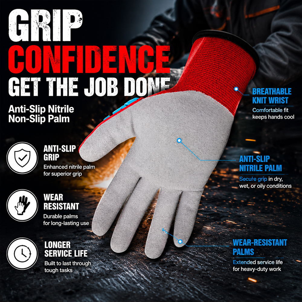 Anti-Impact Anti-Slip Nitrile  - Work Glove Impact incelemesi ve fiyatı