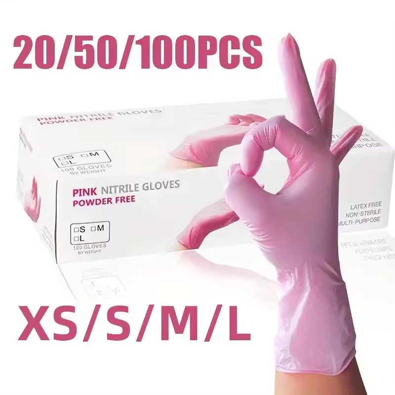 20/50/100PCS Pink Disposable G - Nitrile Mechanic Glove incelemesi ve fiyatı