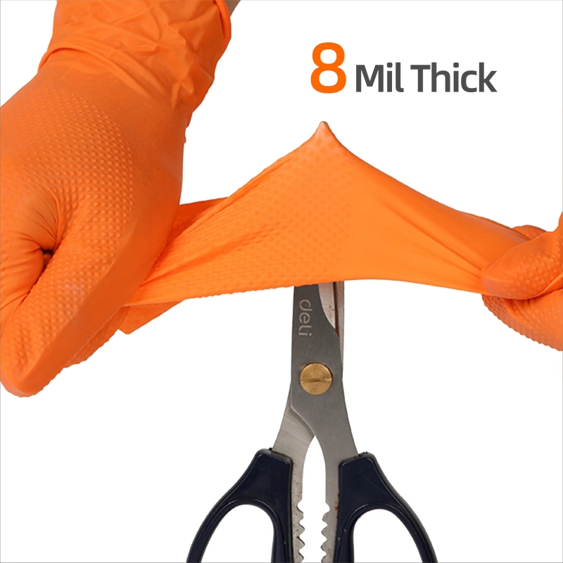 8mil Heavy Duty Industrial Ora - Nitrile Mechanic Glove incelemesi ve fiyatı