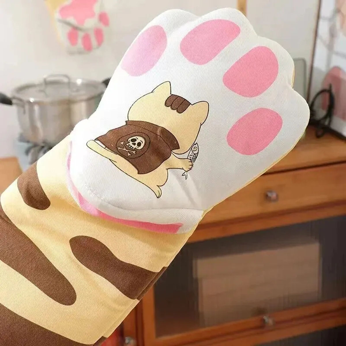 Microwave Long Cotton Gloves C - Oven Mitt Silicone incelemesi ve fiyatı