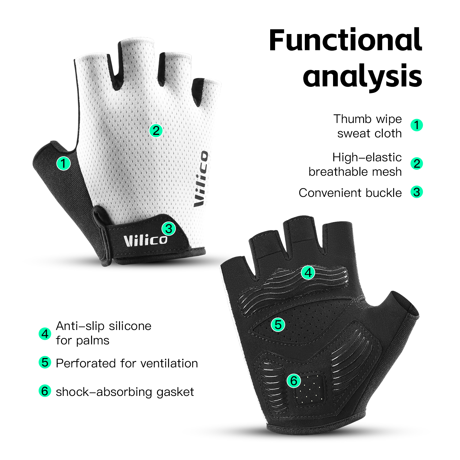 VILICO Breathable Half Finger  - Workout Glove Gym incelemesi ve fiyatı