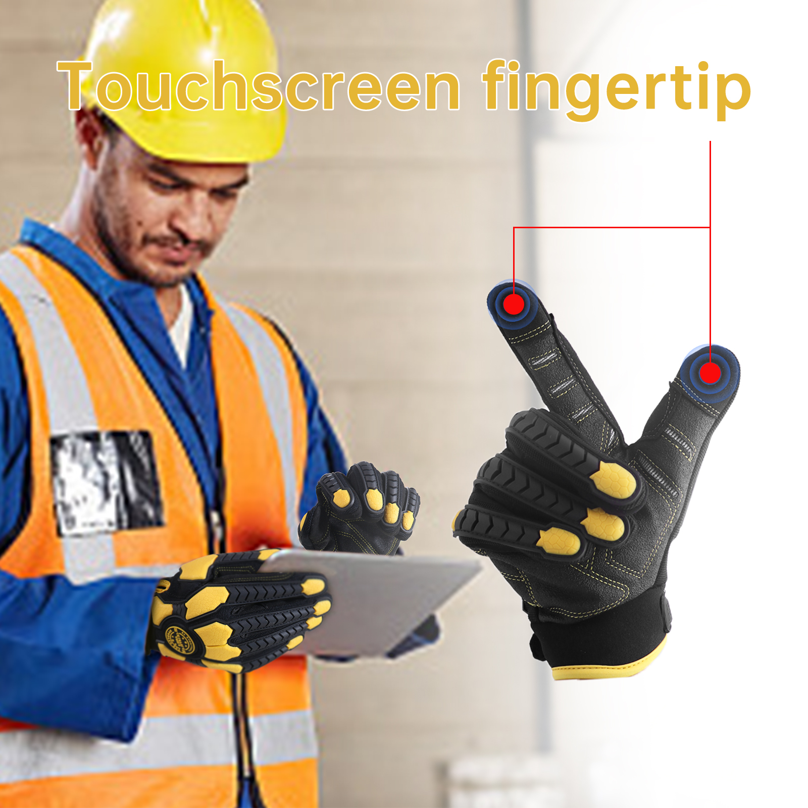 PVC Reinforced Impact Protecti - Work Glove Impact incelemesi ve fiyatı