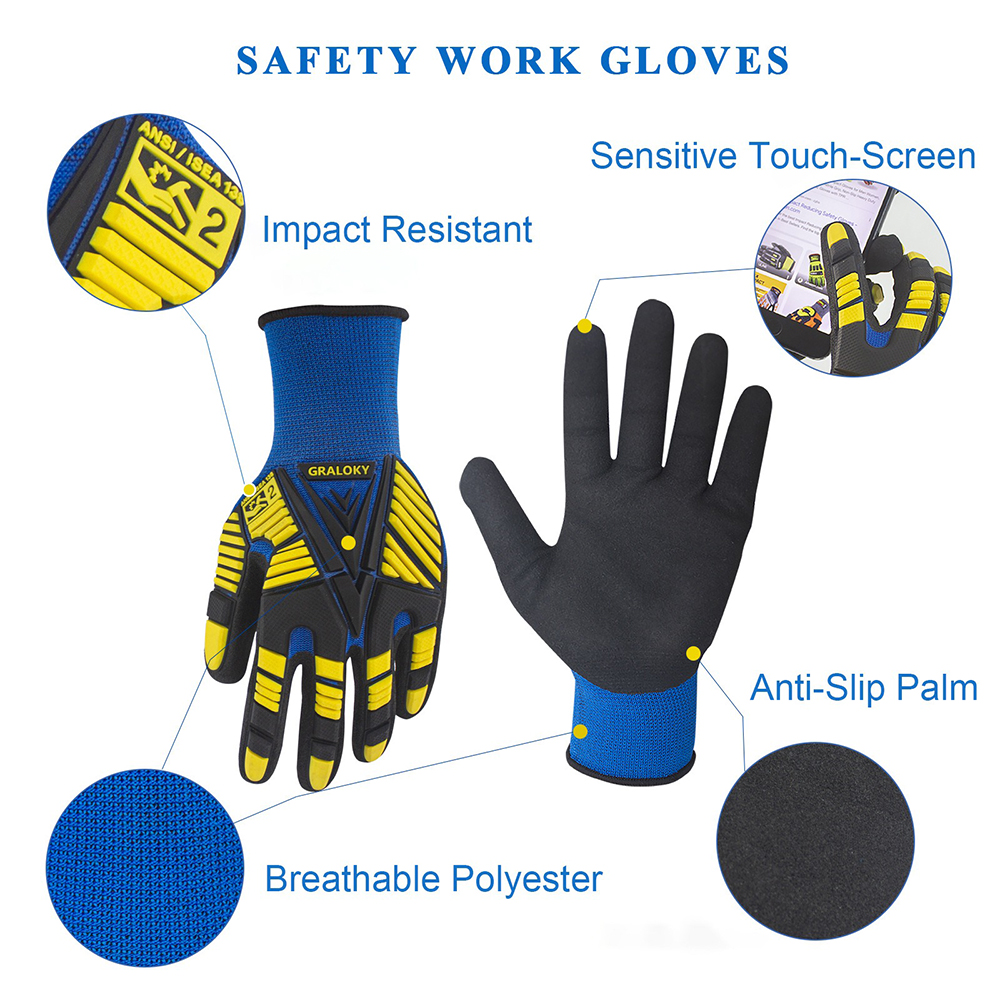 ANSI Level 2 Impact Resistant  - Work Glove Impact incelemesi ve fiyatı