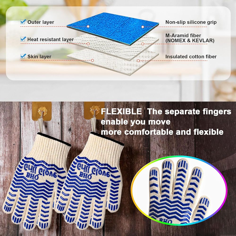 Heat Resistant Oven Gloves - B - Heat Resistant Glove incelemesi ve fiyatı