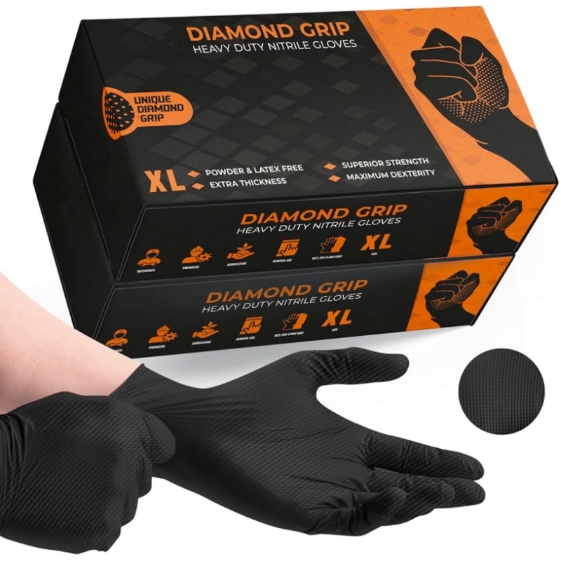 Black Heavy Duty Nitrile Dispo - Nitrile Mechanic Glove incelemesi ve fiyatı