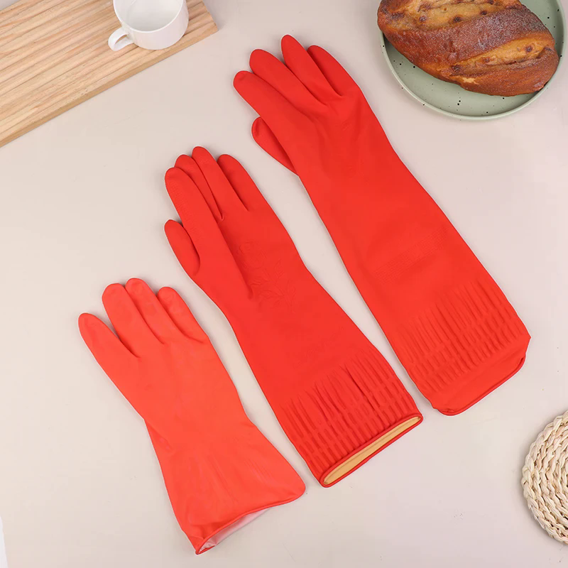 1Pair Latex Long Dish Washing  - Dish Glove Rubber incelemesi ve fiyatı