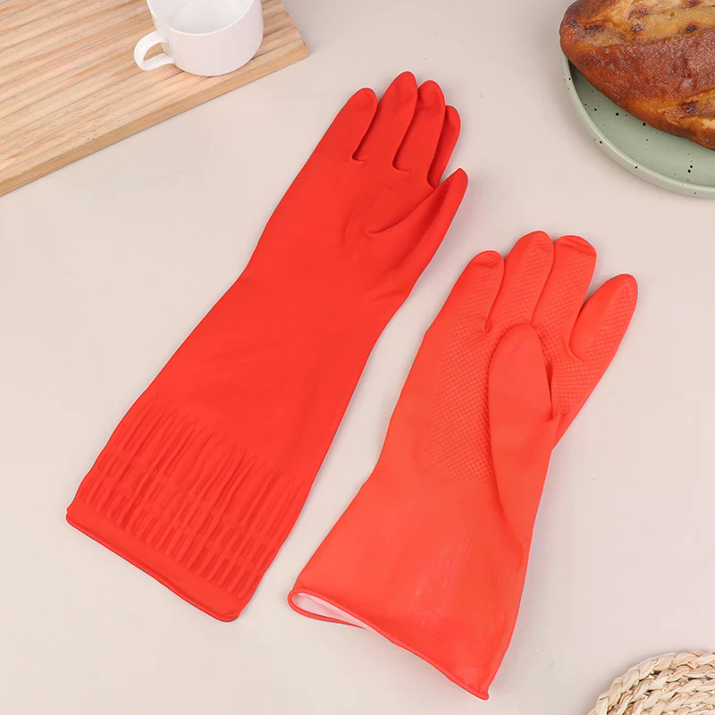 1Pair Latex Long Dish Washing  - Dish Glove Rubber incelemesi ve fiyatı