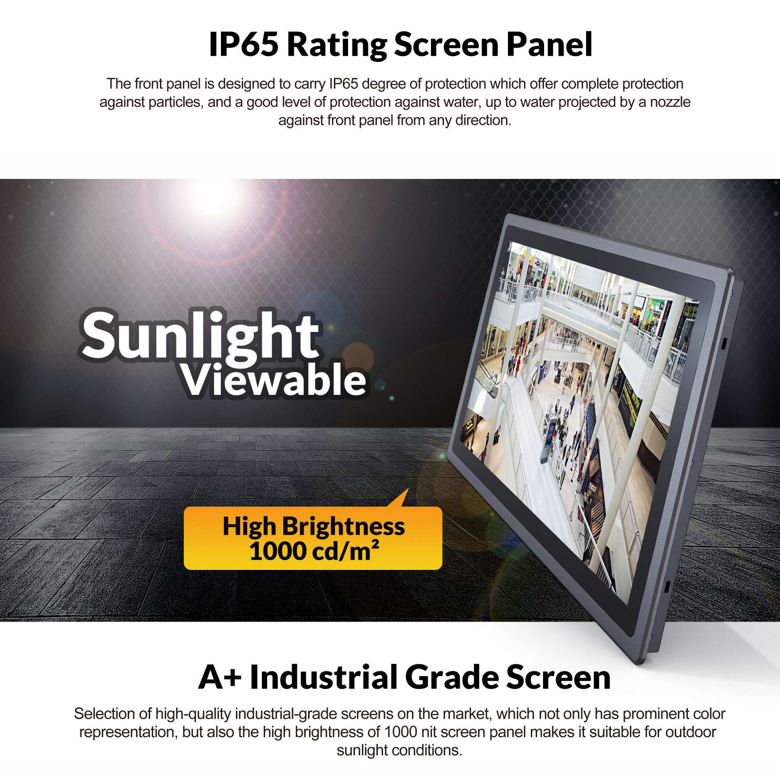 Custom IP65 Waterproof Fanless - Touchscreen Glove Capacitive incelemesi ve fiyatı