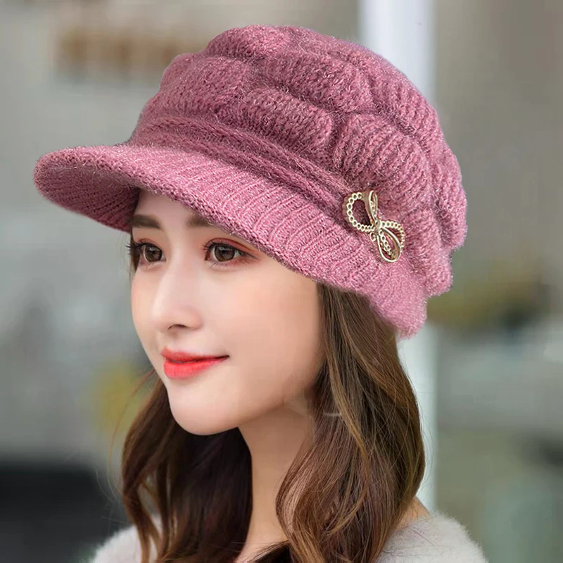 Winter Warm Hat Knitted Hat Ca - Wool Glove Lined incelemesi ve fiyatı