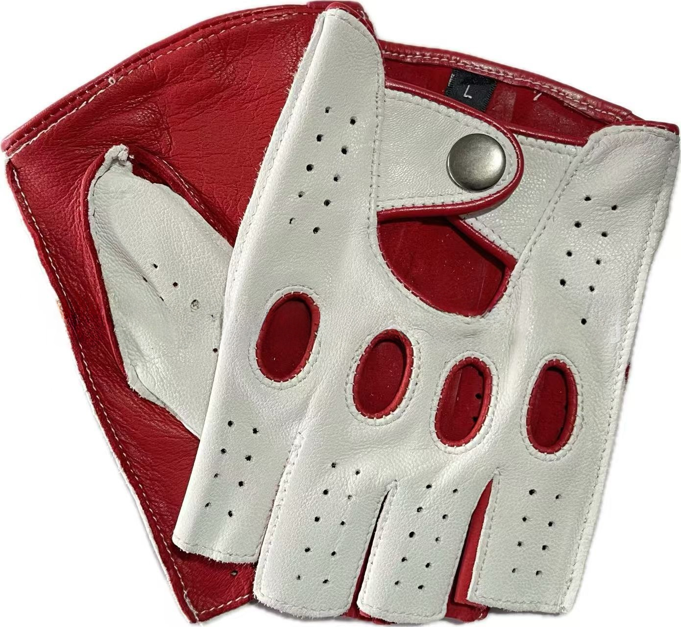 Retro Half Finger Goat Leather - Leather Driving Glove incelemesi ve fiyatı