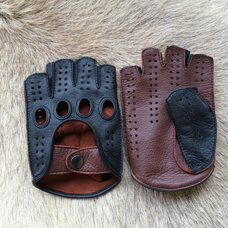 Retro Half Finger Goat Leather - Leather Driving Glove incelemesi ve fiyatı