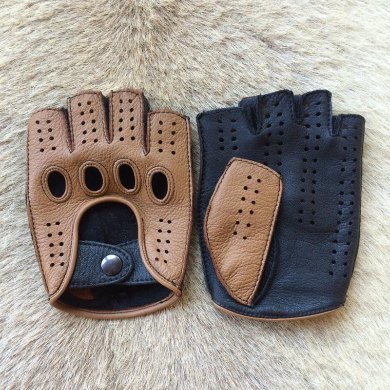 Retro Half Finger Goat Leather - Leather Driving Glove incelemesi ve fiyatı