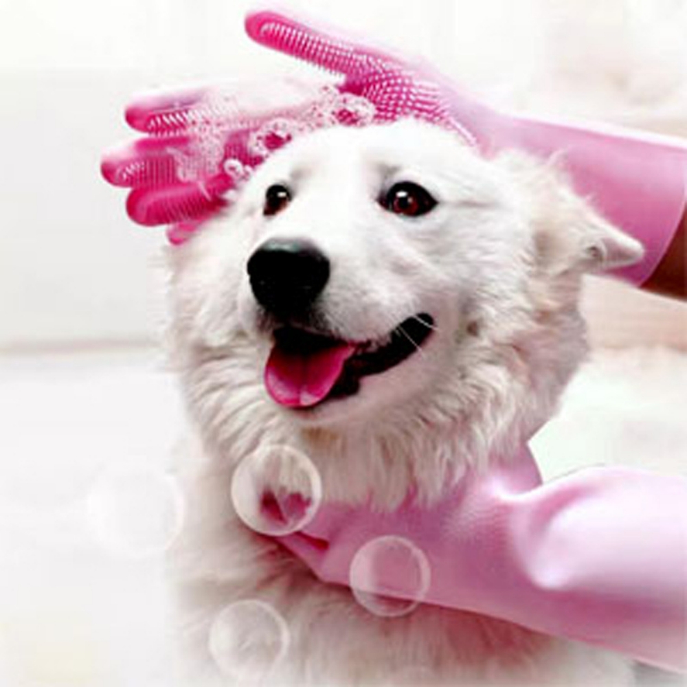 Pet Grooming Gloves for Dogs A - Rubber Glove Cleaning incelemesi ve fiyatı