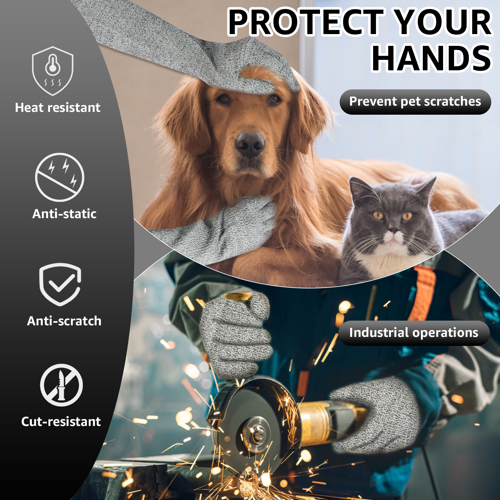 Breathable HPPE Cut Resistant  - Cut Resistant Glove incelemesi ve fiyatı