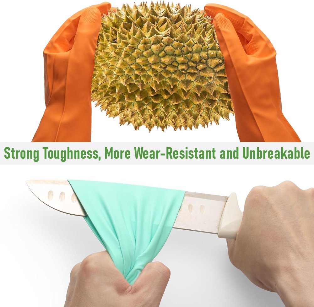 3 Pairs Colorful Rubber Dishwa - Rubber Glove Cleaning incelemesi ve fiyatı