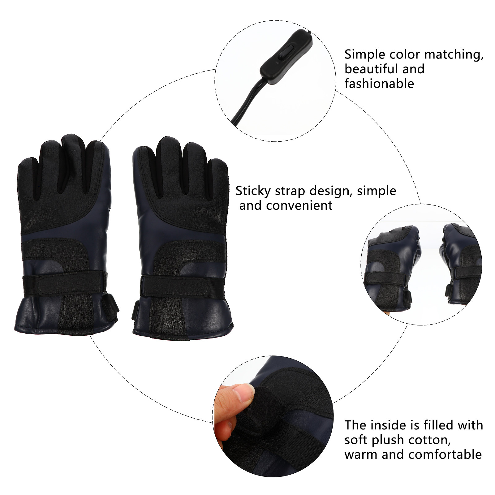 1Pair USB Electric Heated Glov - Winter Glove Insulated incelemesi ve fiyatı
