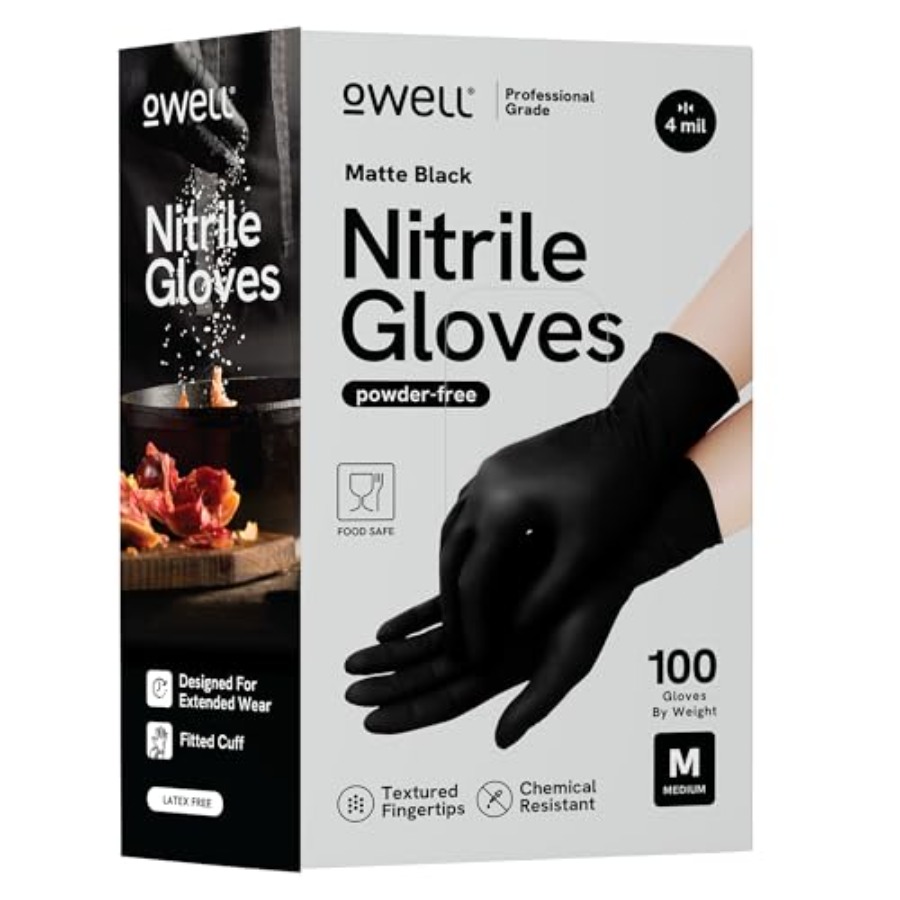 ® Black Nitrile Gloves - 4 Mil - Exam Glove Nitrile incelemesi ve fiyatı