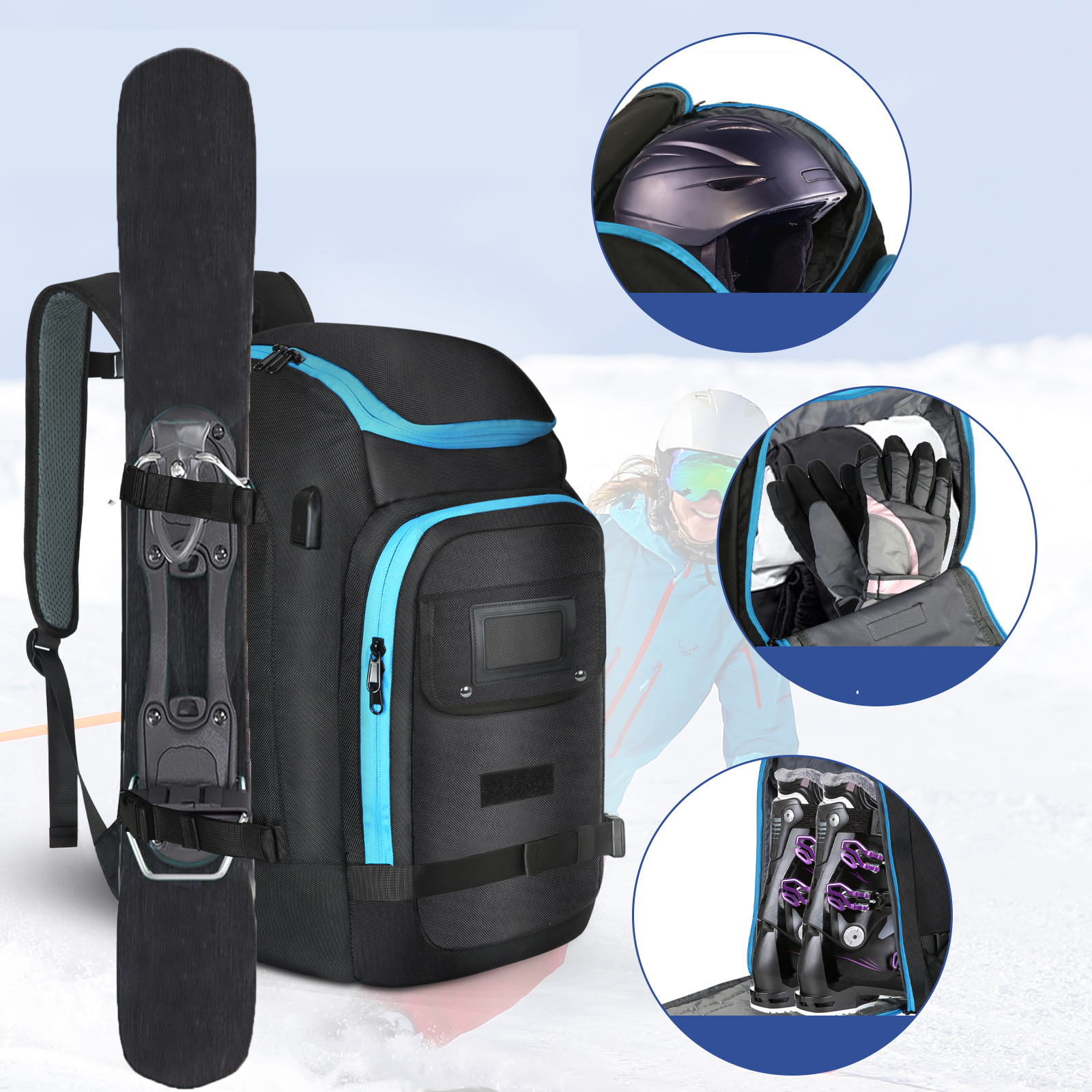 Ski Boots Bag Outdoor Skiing C - Ski Glove Waterproof incelemesi ve fiyatı